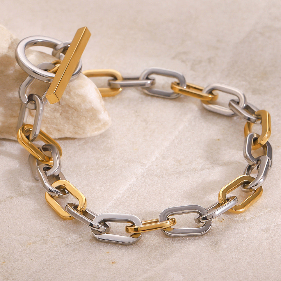 Amaní Dual-Tone Chain Bracelet