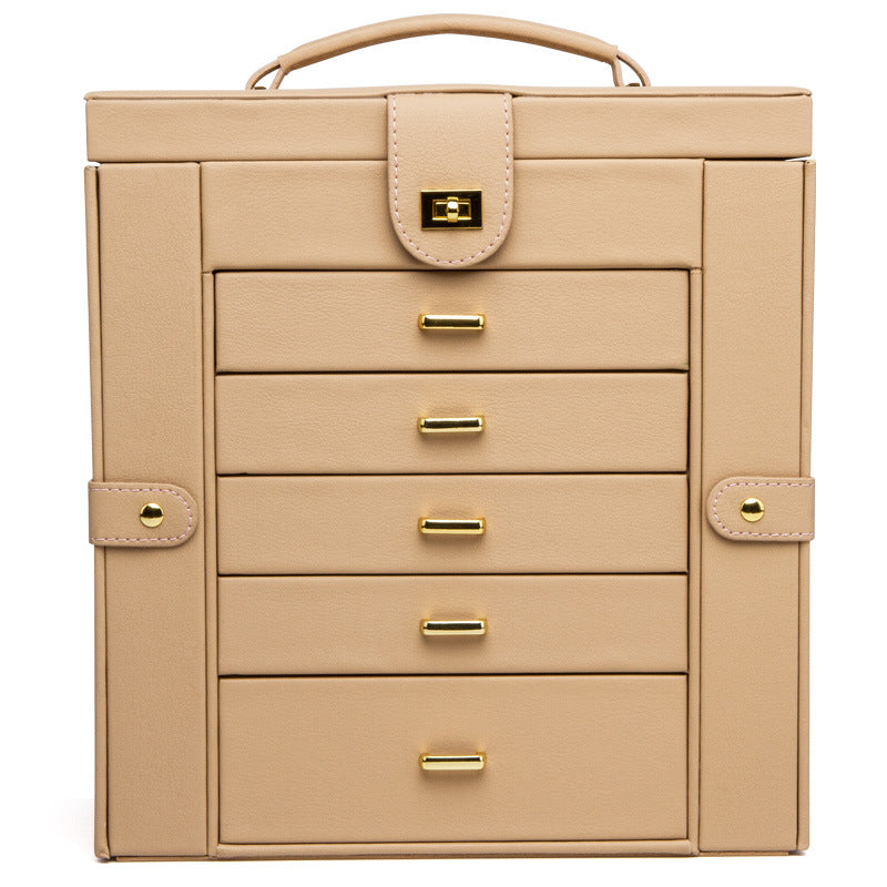 Multi-Layer Large Capacity Hand Jewelry Earrings Earrings Watch Storage Box