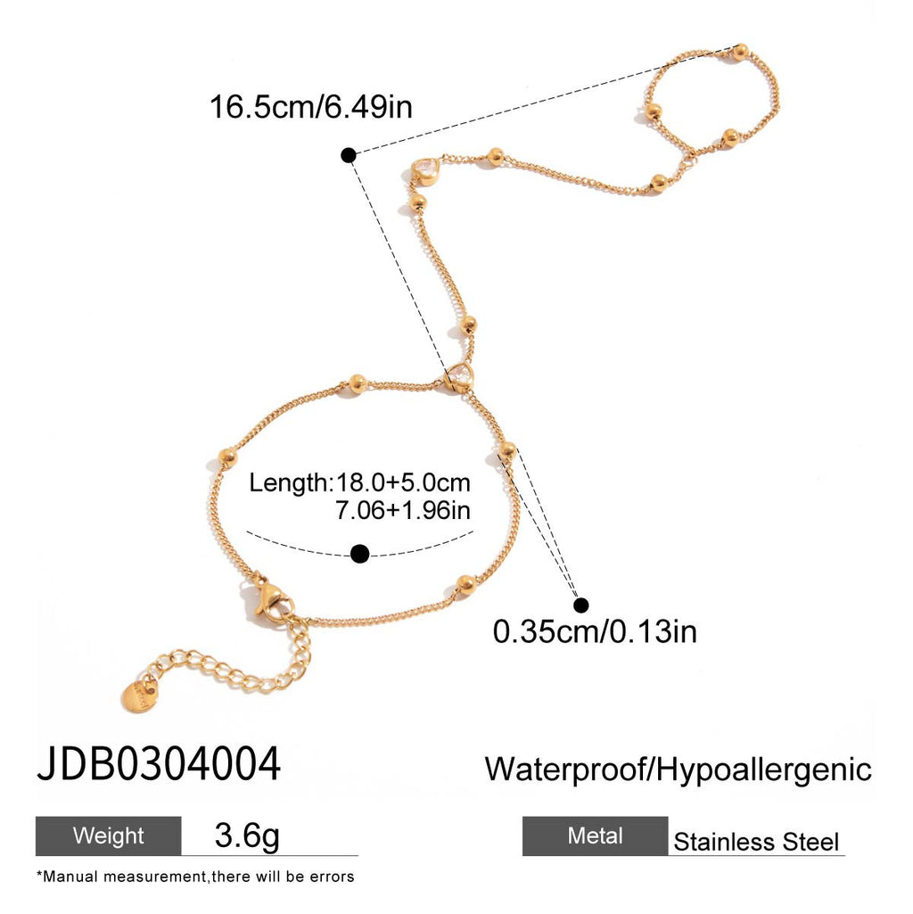 Stainless Steel Cherry Bracelet With Diamonds Adjustable And Openable