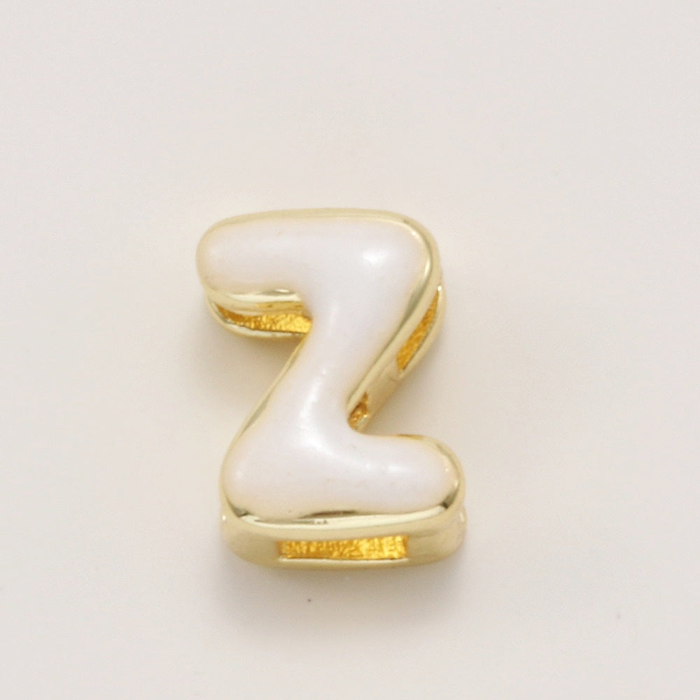 Fashionable Colorful Oil-Drip Letter Pendant Necklace