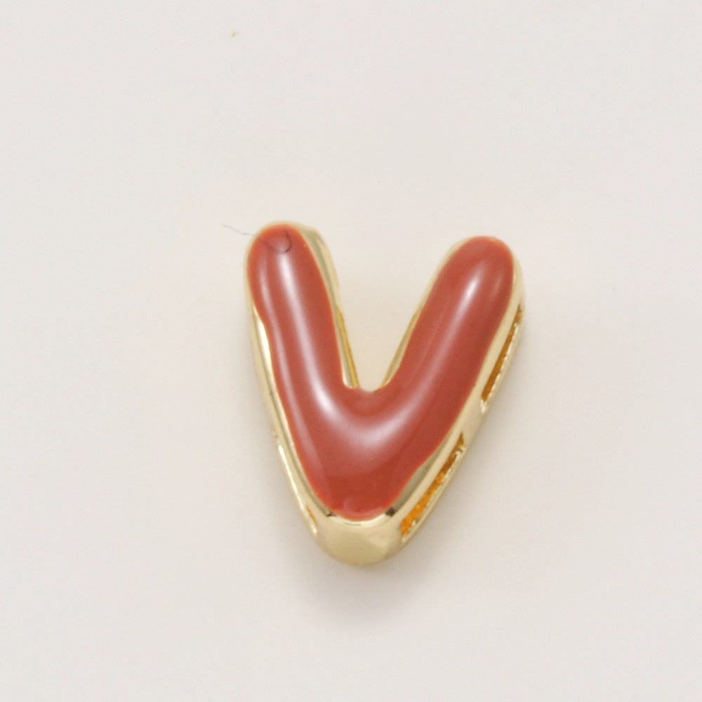 Fashionable Colorful Oil-Drip Letter Pendant Necklace