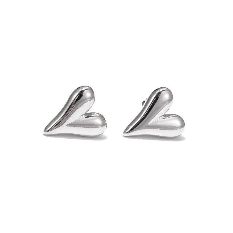 Retro Minimalist Heart-shaped Elegant Earrings