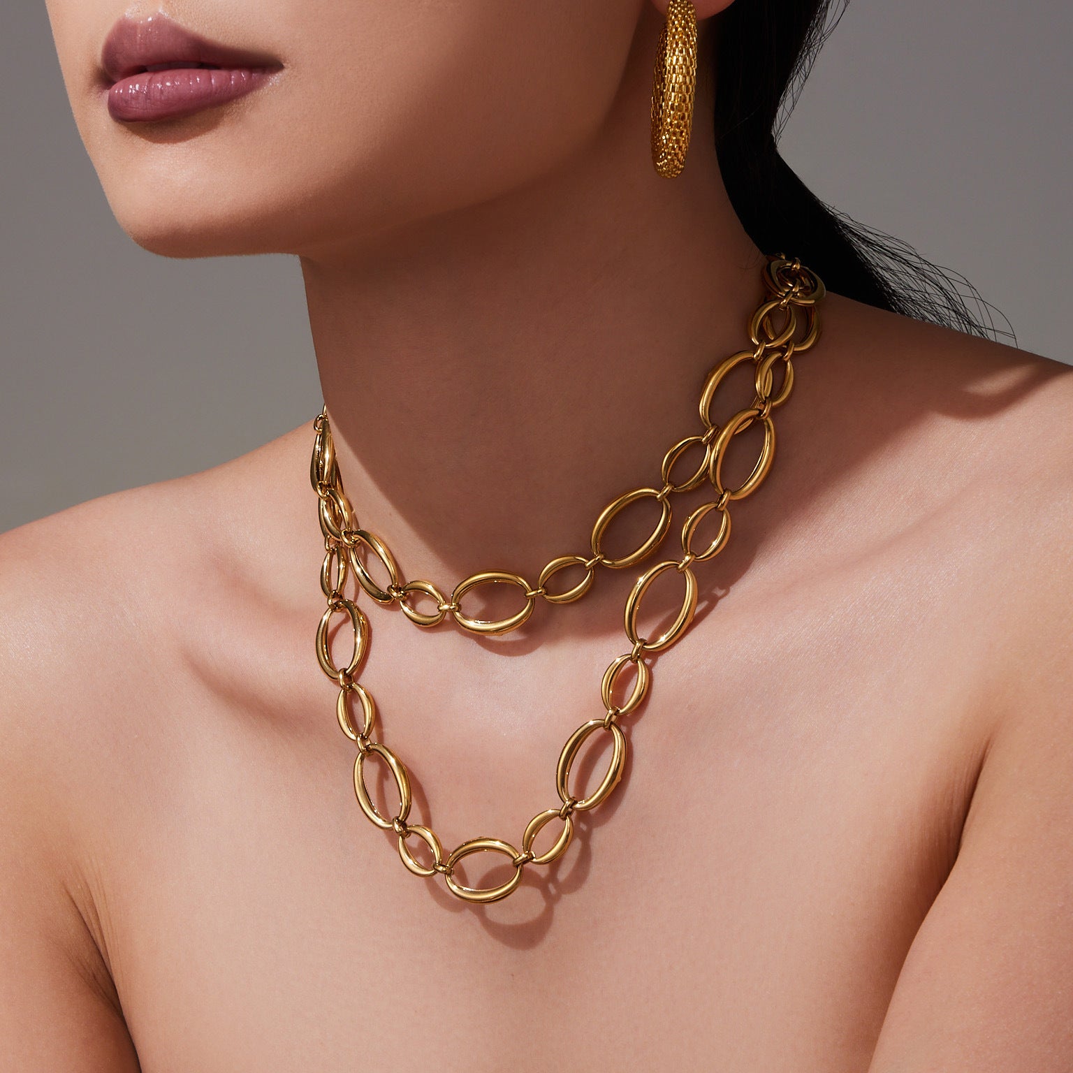 Minimal Stainless Steel Chain-link Necklace