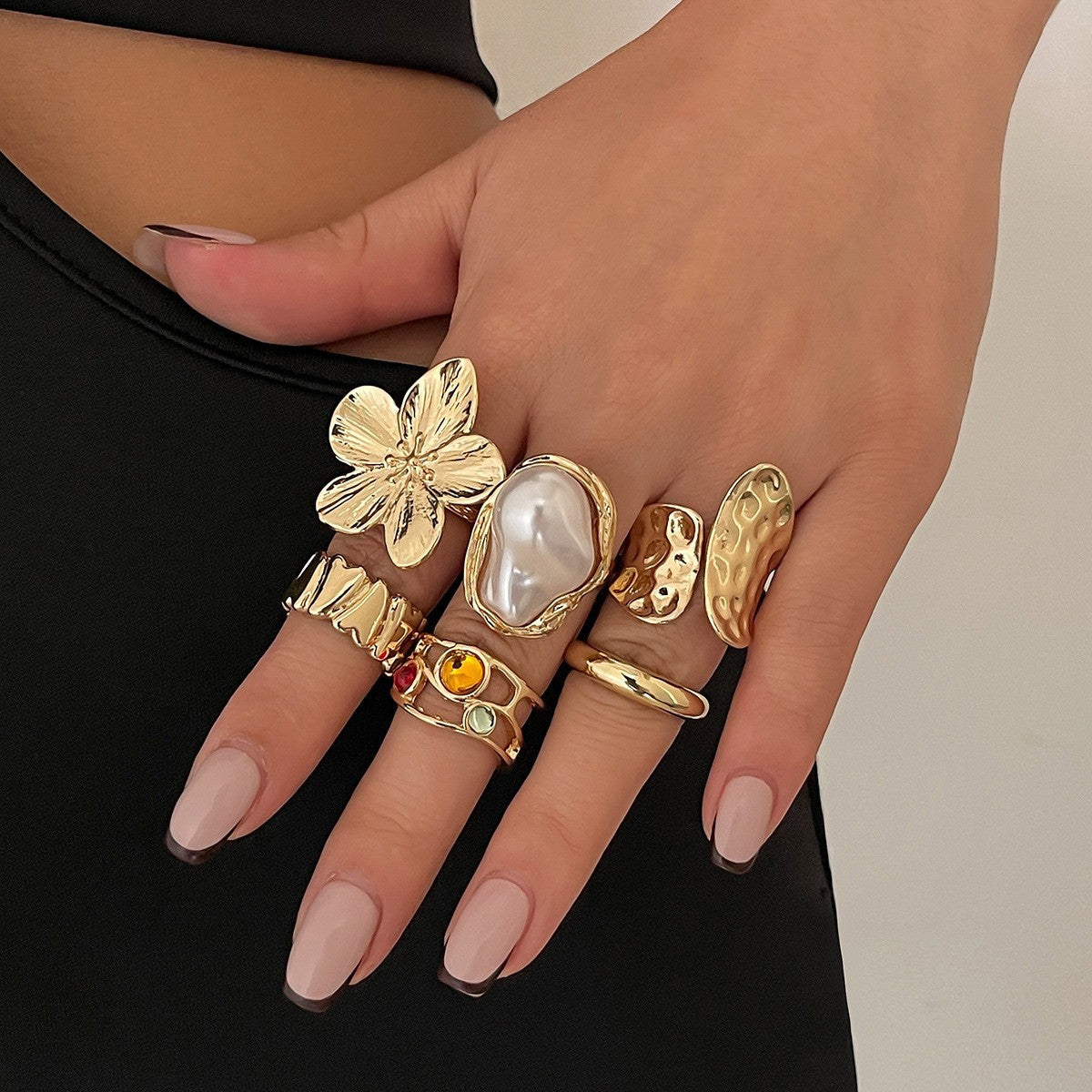 French Court-Style Vintage Ring Sets