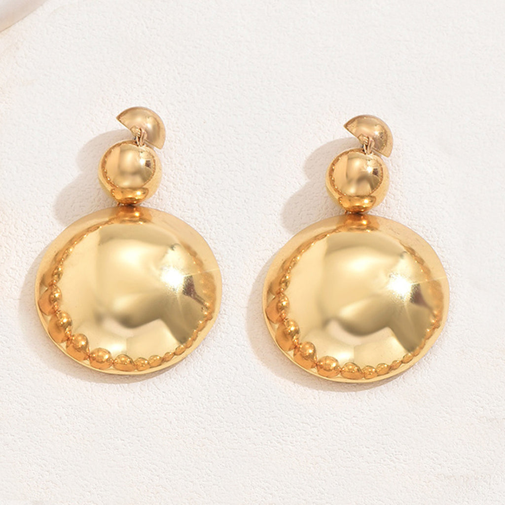 Golden Halo Statement Jewelry Set – Necklace with Matching Earrings