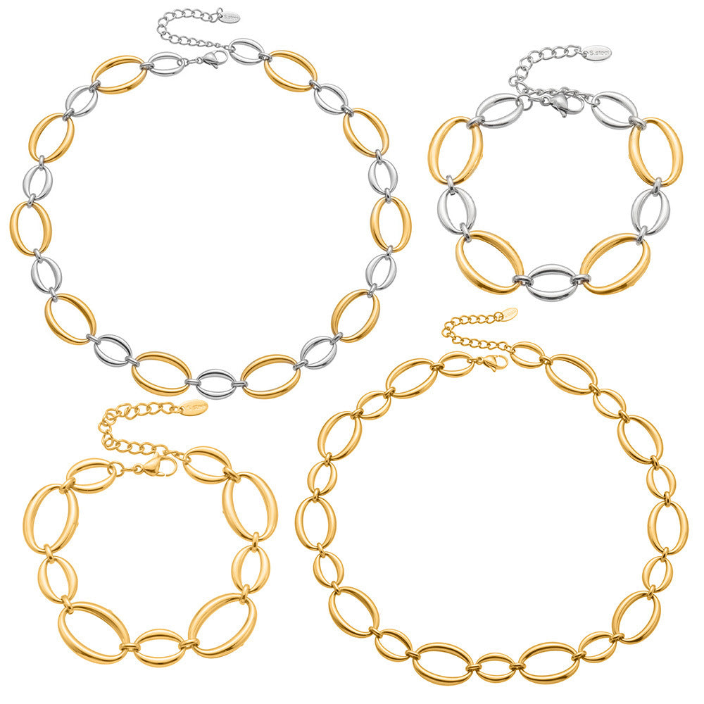 Minimal Stainless Steel Chain-link Necklace