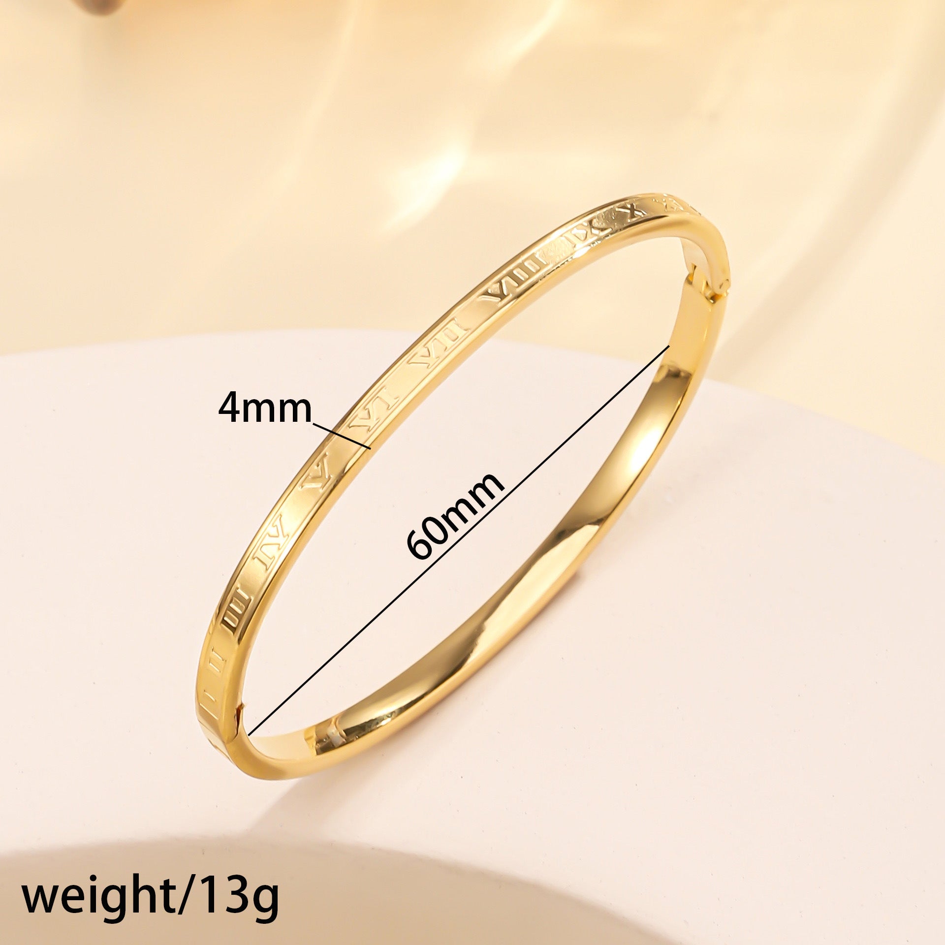 Amaní · Oval Diamond Studded "It Girl" Gold Bracelet Stack