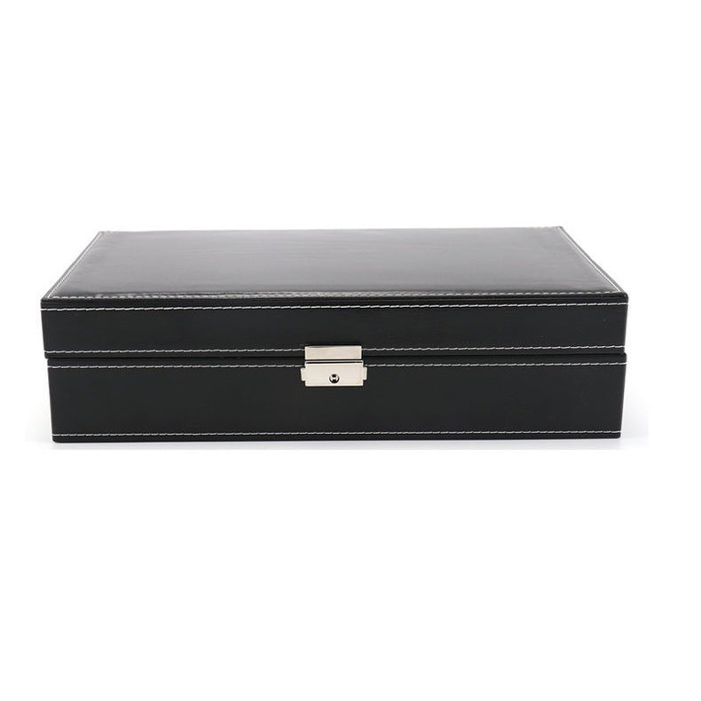 Leather Position Watch Case 2 Case Jewelry Necklace